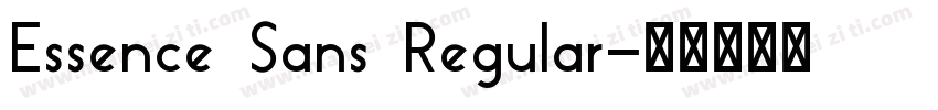 Essence Sans Regular字体转换
